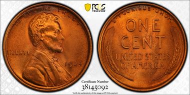 1924 1C MS66+ RD