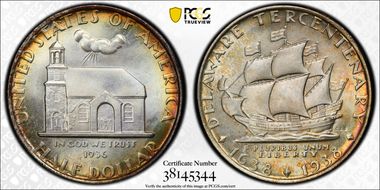 1936 50C Delaware MS67+