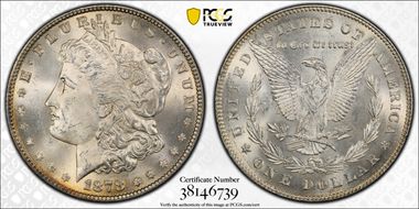 1878 7TF $1 Reverse of 1878 MS64