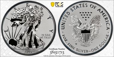 2019-W $1 Silver Eagle Enhanced Rev PR Pride of Two Nations, U.S. Set PR70