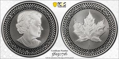 2019 $5 Maple Leaf Silver Modified PR Pride of Two Nations, U.S. Set PR69