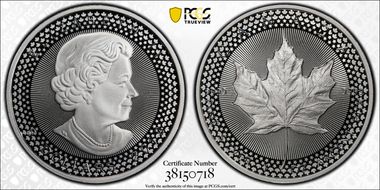 2019 $5 Maple Leaf Silver Modified PR Pride of Two Nations, U.S. Set PR70