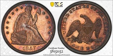 1857 $1 PR63