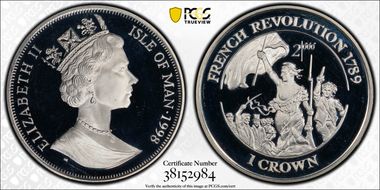 1998 Crown French Revolution/Ag Year 2000 PR66DCAM