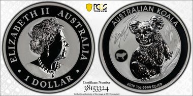 2019-P $1 Koala Ag-Pig Privy MS69