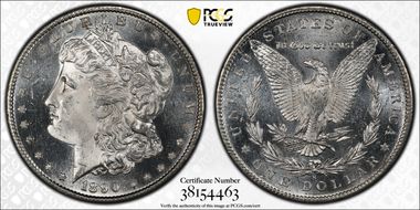 1890-S $1 MS64+ PL