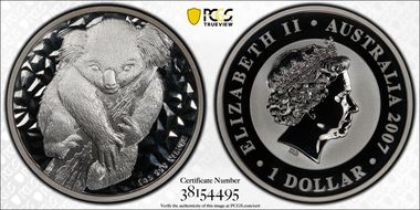 2007-P $1 Koala Ag SP70