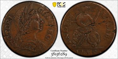 1785 CT 1/2P Bust Right, Miller 3.1-A.3 XF45BN