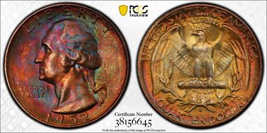 1952-S 25C MS67+