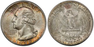 1950-S 25C MS67+