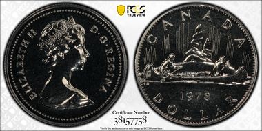 1978 $1 Voyageur Ni SP67