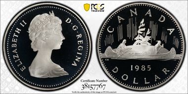 1985 $1 Voyageur PR69DCAM