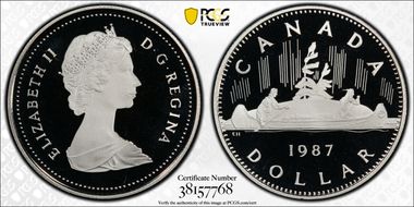 1987 $1 Voyageur PR69DCAM