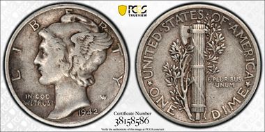 1942 10C VF30