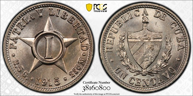 Cert 38160800 - Coin Image