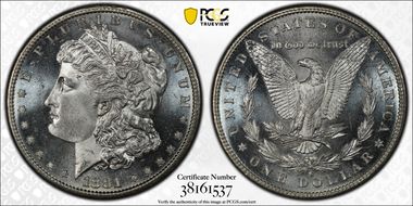1881-S $1 MS67+