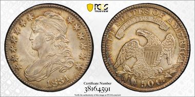 1831 50C O-103 MS62+ 