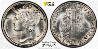 1929-S 10C MS66FB