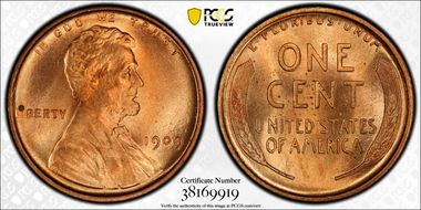 1909 1C Lincoln MS66RD
