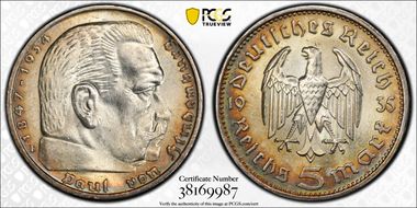 1935-F 5 Mk Hindenburg J-360 MS62