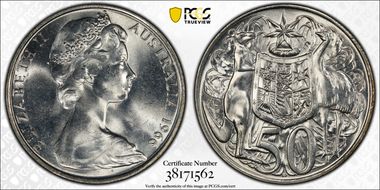 1966 50C KM-67  Ag MS66