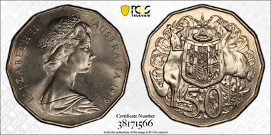 1979 50C Double Bar MS66