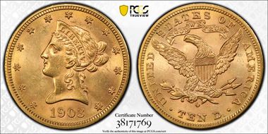 1903-O $10 MS63