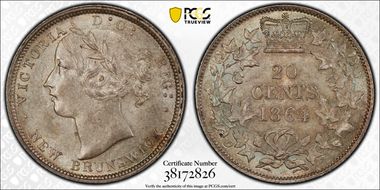 1864 20C MS64