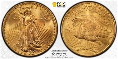 1927 $20 MS66+
