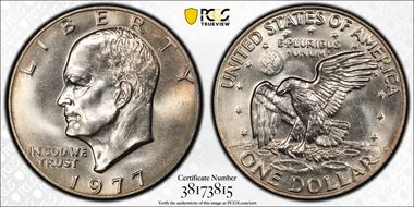 1977 $1 MS66