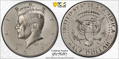 2019-S 50C Kennedy Enhanced Rev PR PR70