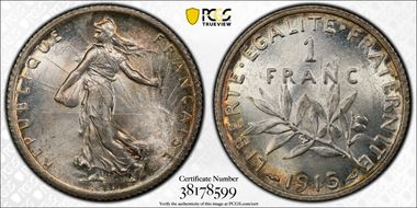 1915 1 Fr Gad-467 F-217 MS66