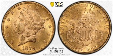 1879 $20 MS61