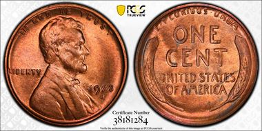 1923-S 1C MS64RD