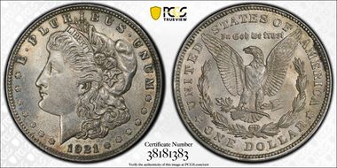 1921 $1 Morgan N1