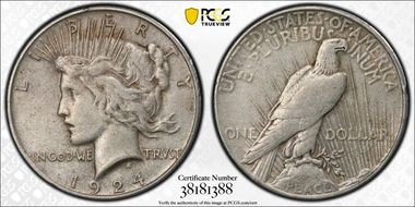 1924 $1 VF30