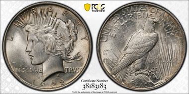 1922 $1 MS62