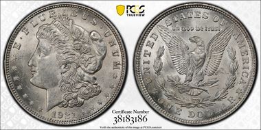 1921 $1 Morgan MS62