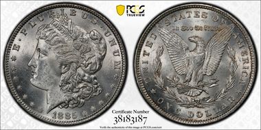 1885 $1 MS62