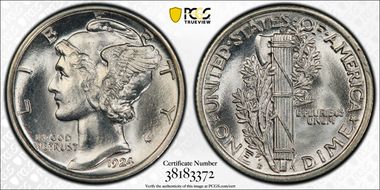 1924-D 10C MS65FB