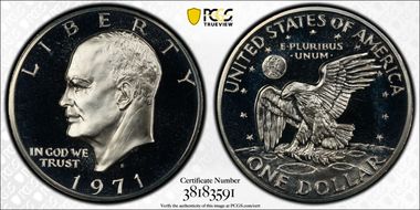1971-S $1 Silver PR68DCAM