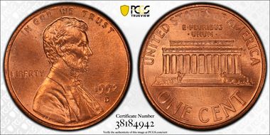 1992-D 1C Close AM FS-901 MS66RD