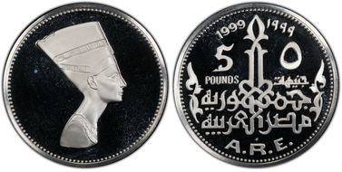 1999-FM £5 Nefertiti PR68DCAM