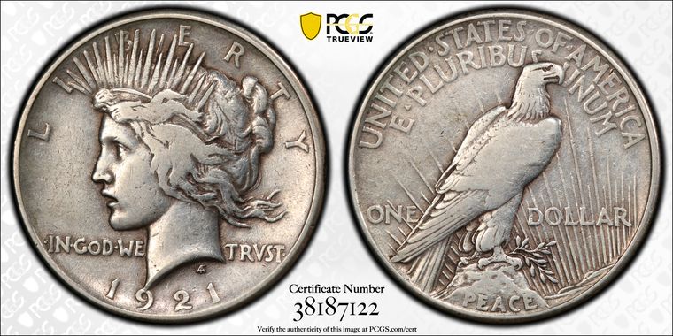 Cert 38187122 - Coin Image