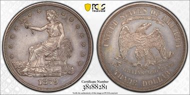 1879 T$1 Trade PR58