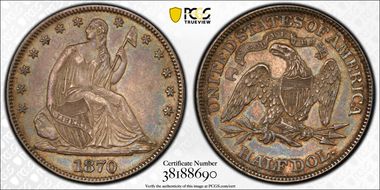 1870 50C AU55