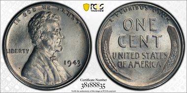 1943 1C MS67