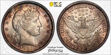 1892-S 25C MS62