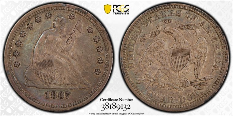 PCGS Certificate Verification Coin Details for Cert #38189132