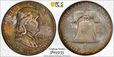 1951-S 50C MS66+ FBL